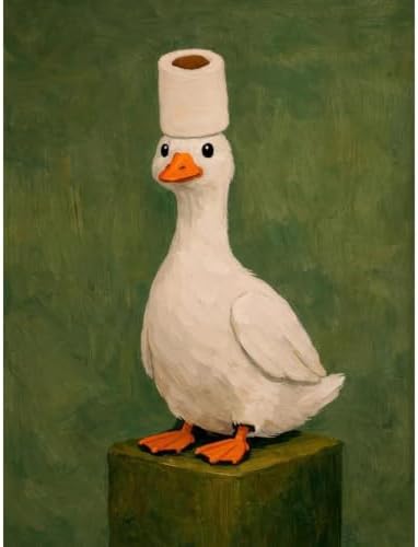 Duck Diamond Art Kits for Adults,Funny Diamond Painting Kits 12X16In