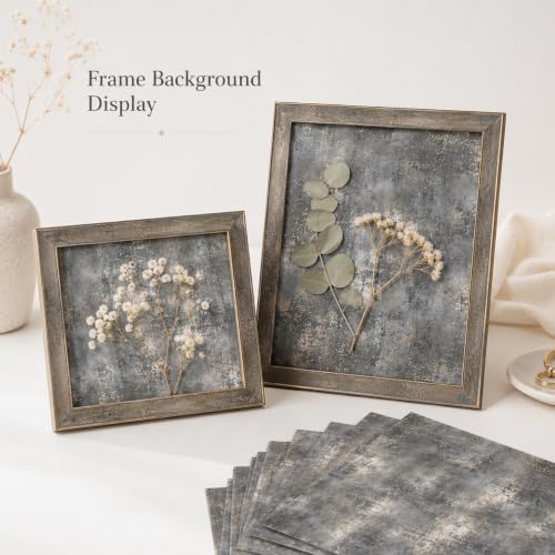Vintage Scrapbook Paper Double Sided 12x12 Distressed Dark Grunge 24 Sheets