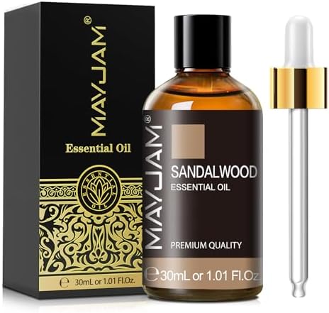 MAYJAM Sandalwood Essential Oil for Diffuser Soap Candle Making, 1.01fl.oz
