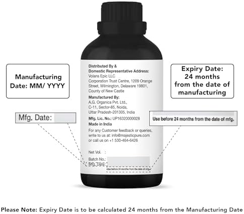 Majestic Pure Essential Oil with Glass Dropper - 100% Pure and Natural - Essential Oils for Diffuser, Aromatherapy, Soap and Candle Making, Rosemary Essential Oil, Rosemary Oil, 4 Fl Oz (Pack of 2)