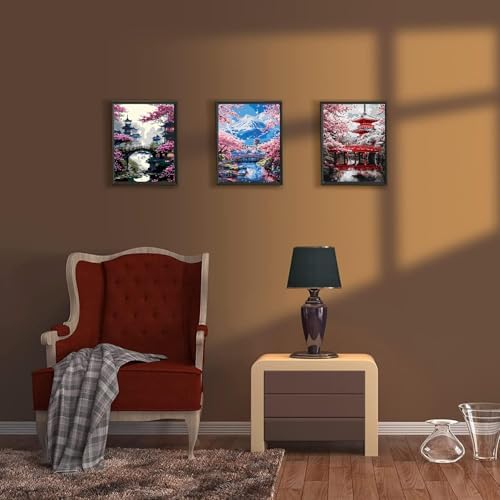EIBEILI Scenery Paint by Numbers Kit for Adults,DIY Wall Decor
