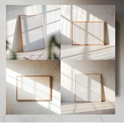 HANSILK Framed Canvas Wall Art - Mother Gifts, 10x10 Inch Blank Canvas with Wood Frame | DIY Custom Painting Kit for Couples, Home Décor & Romantic Handmade Crafts