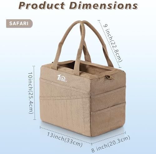 Art Craft Supply & Pottery Bag – 36 Pockets – Detachable Shoulder Strap - Handles – Removable Padded Divider - Washable – Tools, Knitting, Crochet, Yarn, Sewing, Scrapbooking, Clay, Tote