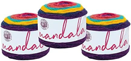 Lion Brand Yarn, Mandala DK Crochet Yarn, Wizard, Multicolor, 3 Pack