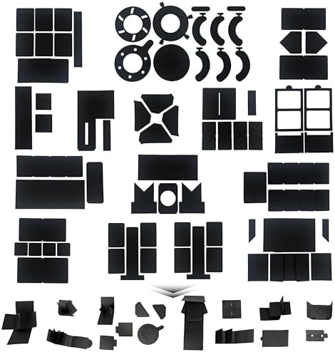 Ranxu 3D Photo Album Kit for Scrapbook, 16 Sets DIY Photo Album Materials