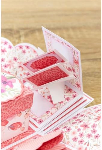 Scrapbooking Die-Cuts for Card Making, Christmas Metal Cutting Dies, Paper Craft Punch Template, Background Embossing Stencils, DIY Album Décor (Pop Up Card- 12.3x16.7cm)