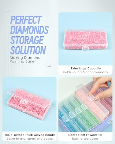 forever young 8PCS Extra Large Diamond Painting Storage Containers Trays