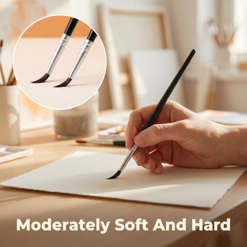 Gjinxi 72pcs Tiny Detail Paint Brushes Bulk Fine Tip with 3 Sizes #0#00#000