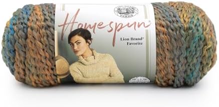 Lion Brand Yarn Homespun Yarn, Soft Bulky Yarn for Knitting, Crocheting, and Crafting, 1 pack, Painted Desert