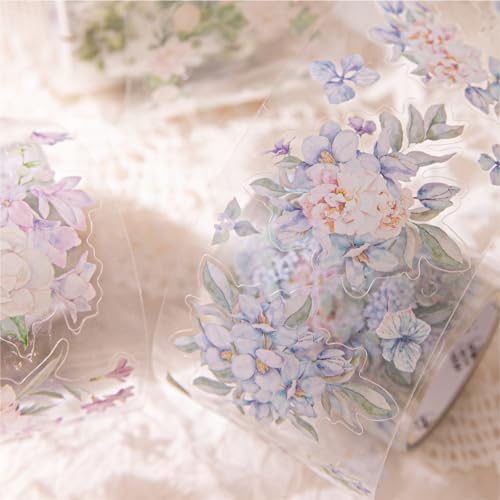 Alideco 6 pcs Decorative Adhesive Tapes Cartoon PET Tape Great for Bullet Journal Supplies, Arts, Scrapbook, DIY Crafts, Planners(huahuibiankuang) (huariji)