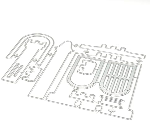 KSCRAFT 2025 June Summer Beach Travel Metal Cutting Dies Stencils for DIY Scrapbooking Decorative Embossing DIY Paper Card (Castle Memorydex)