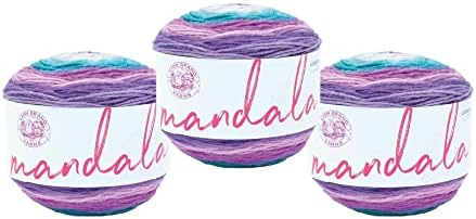 Lion Brand Yarn, Mandala DK Crochet Yarn, Mothra, Multicolor, 3 Pack