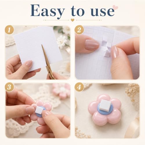 2000 Pcs 5 Sheets Foam Squares Double Sided Foam Tape