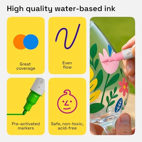 ARTISTRO 12 Acrylic Paint Markers, Set of Paint pens