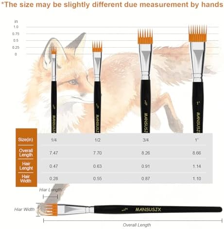 Comb Artist Brush Set, Professional Flat Comb Brushes for Unique Texture Painting Perfect for Acrylic, Oil, Greeting Cards & DIY Crafts