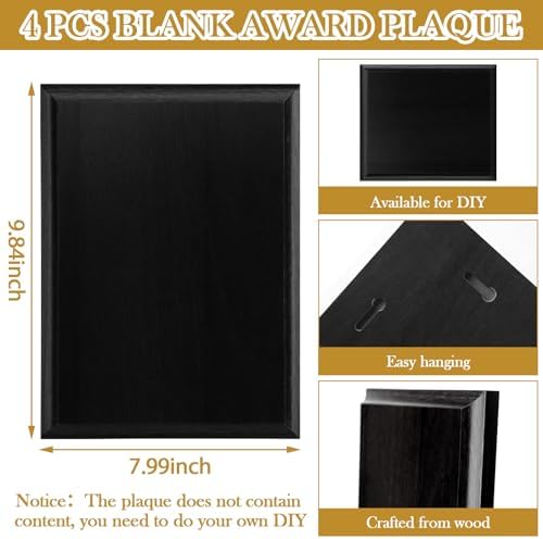 DIY Blank Wooden Award Plaques