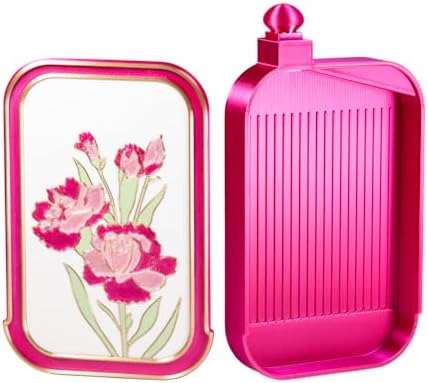 RaySoar 3D Printed Diamond Art Trays with Lids, High Edge Anti-Spill Rhinestone Tray with Exquisite Pattern for Diamond Art Accessories - Hot Pink