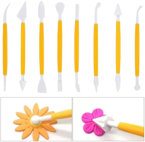 Yayatty Polymer Clay Tools, Acrylic Clay Roller, Acrylic Sheet, Rotary Cutting Mat, Round Polymer Clay Cutters with Clay Slicer Blade for Pottery and Sculpture (62 PCS)