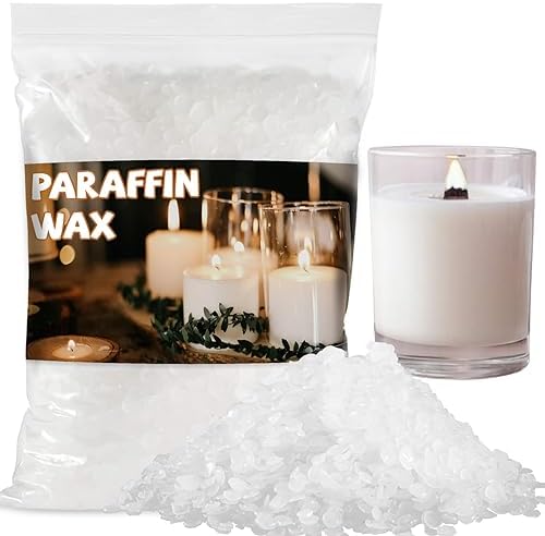 CARGEN 430g Paraffin Wax Pellets - White Candle Making Wax Beads for DIY