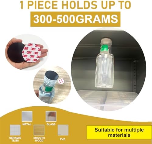 2" Big Round Magnets with Adhesive Backing, 20 Pack- 50mm Precut Sticky Big Magnetic Dots Tapes for DIY Crafts Projects Whiteboard, Fridge