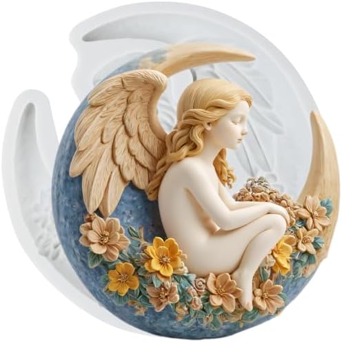 Moon Goddess Polymer Clay Mold Moon Angels Fairy Silicone Molds