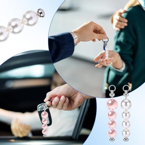 50Pcs Beadable Keychain Bar, Metal Blanks Beaded Key Chain Making Kit