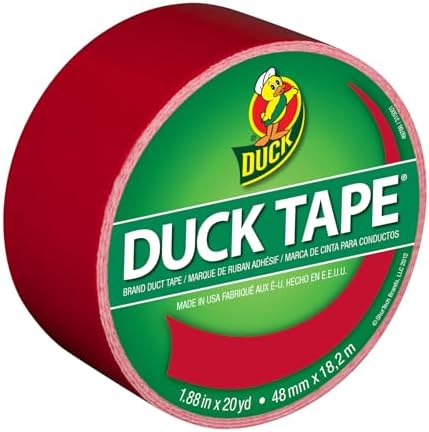 Duck Tape 1265014 1.88" x 20 yd Cha Cherry Tape, Single Roll, Multicolor
