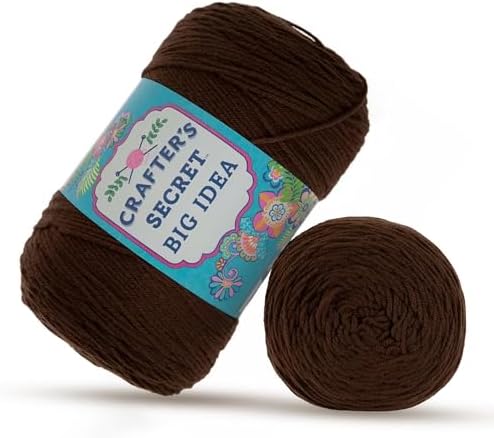 Hobby Lobby Crafter's Secret Big Idea Yarn 100% Acrylic, 9 Brown