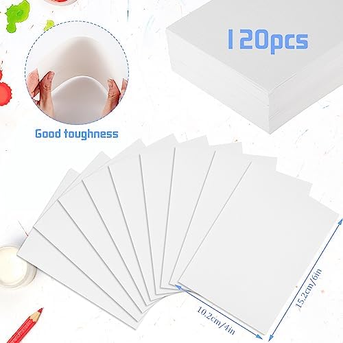 120 Sheets Watercolor Paper 4 x 6 in, 140 Lb/300 GSM Cold Press