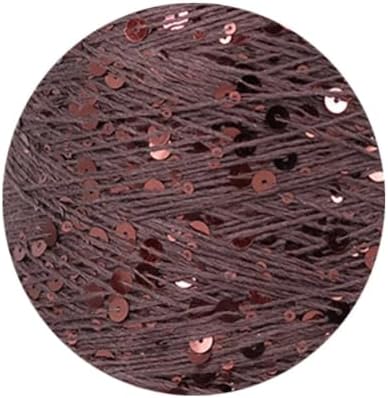 ECYC Ltd 153 Yards Cotton Sequin Yarn, Sparkle Thread for Crocheting and Knitting, DIY Craft Projects - Glitter Sequin Cotton