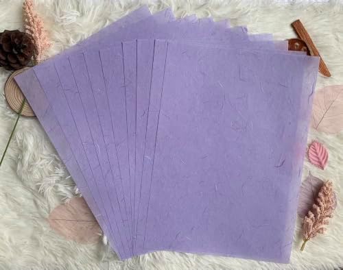 A5 50 Sheets Natural Fiber Mulberry Tree, Mulberry paper Sheets Square Origami, Arts Folding Craft, Decoration, Paper for DIY Crafts. 8.3" x 5.8" (Pastel Tone, A5)