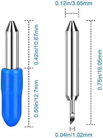 5pcs Replacement Cutting Blades for Joy Machine and Joy Xtra Smart Cutting Machine Blades, Cutting Blades,Cut Vinyl Fabric Carbide Standard Blades