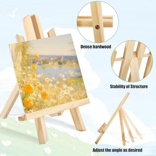 12 Pack Tabletop Easel, 11.8 Inch, Wood