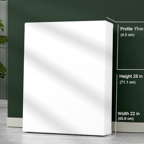 PHOENIX 22x28 Inch 2 Pack Heavy Duty Stretched Canvas - 1 3/4" Thick Large Canvas for Painting - Master Series 15 Oz. Gesso Primed Cotton Archival Canvases for Professional Artists
