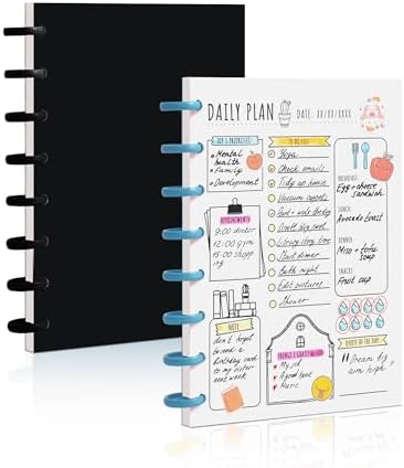 Blank Spiral Notebook For Women Blank Spiral Journal No Lines Blank Pape Notebook Spiral Sketchbook 2pcs A5 Journal 160 Pages 5.6 × 8.2 Inch Unlined Journaling, Sketch book , Note Taking | Gift Artists for Drawing Office School Home (Black + Blue)2pcs