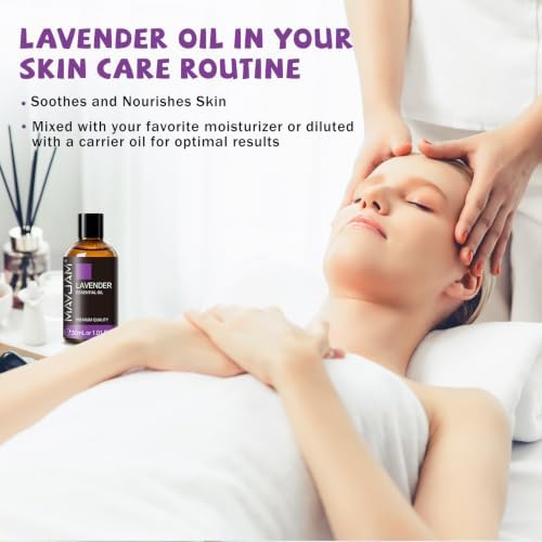 MAYJAM Lavender Essential Oil for Diffuser Soap Candle Making, 1.01fl.oz