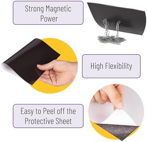 Mr. Pen- Adhesive Magnetic Sheets, 8" x 10", 25 Pack