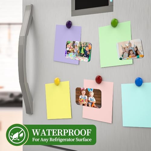 120 Pcs 2.8 x 2 Inch Thick Sublimation Blank Refrigerator Magnets Blanks Sublimation Magnet with 60 Pcs Fridge Magnets,60 Pcs Larger Square Blanks for Kitchen Microwave Oven Office