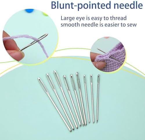 Hssugi 326PCS Stitch Marker, Crochet Knitting Markers with Sewing Needles
