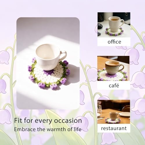 Yarniss Lily of the Valley Coaster Crochet Kit Beginner w/Video Guide