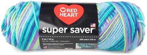 Craft County Size 4 (Medium) 100% Acrylic Fiber Yarn – Variety of Color and Pattern Options – Great for Crochet, Knitting, and Weaving (Wildflower)