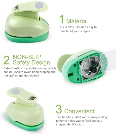 UCEC 2 inch Paper Punch Flower Hole Punch Flower Punches for Paper Crafts