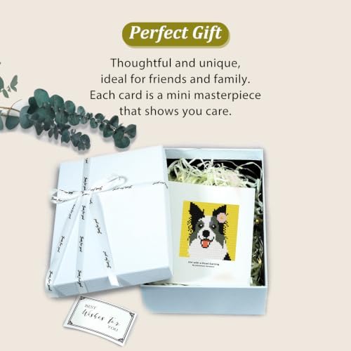 12 Pcs Small Diamond Art Kits Dogs Animals Diamond Art Kits for Adults