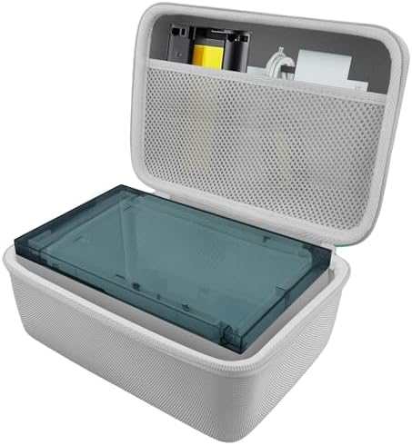 khanka Case Compatible with M110 M100 M200 Liene 4x6'' Photo Printer, Wi-Fi Picture Printer,Case Only(White)