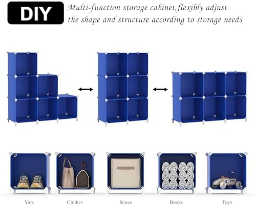 AWTATOS Cube Storage Organizer, 6 Cube Closet Organizers Storage Shelves