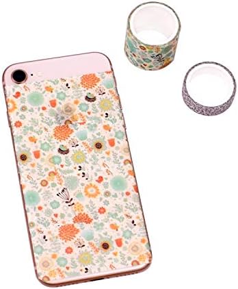 12 Rolls Fall Washi Tape Set, Autumn Leaf Floral Washi Tape
