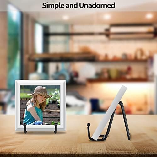 IBosins 5-Pack 3-Inch Small Plate Display Stands Black Metal Frame Stand