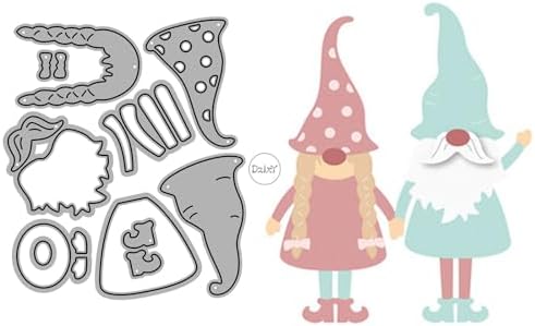 Patchwork Dwarf Characters Metal Cutting Dies for Card Making