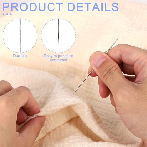20 Pcs Large Snag Repair Tool with Storage Box, 3in/7.65cm Sweater Snag