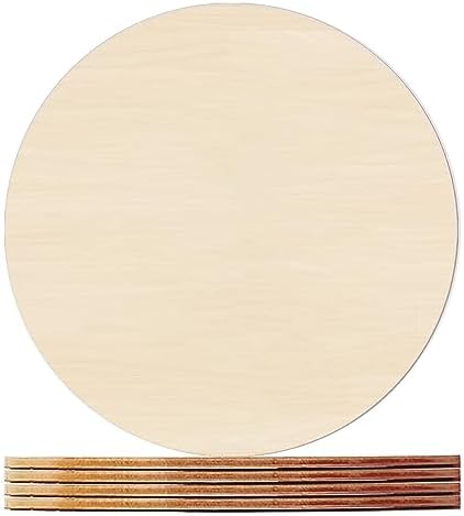 Wood Rounds for Crafts 10 Inch - 5 Pack